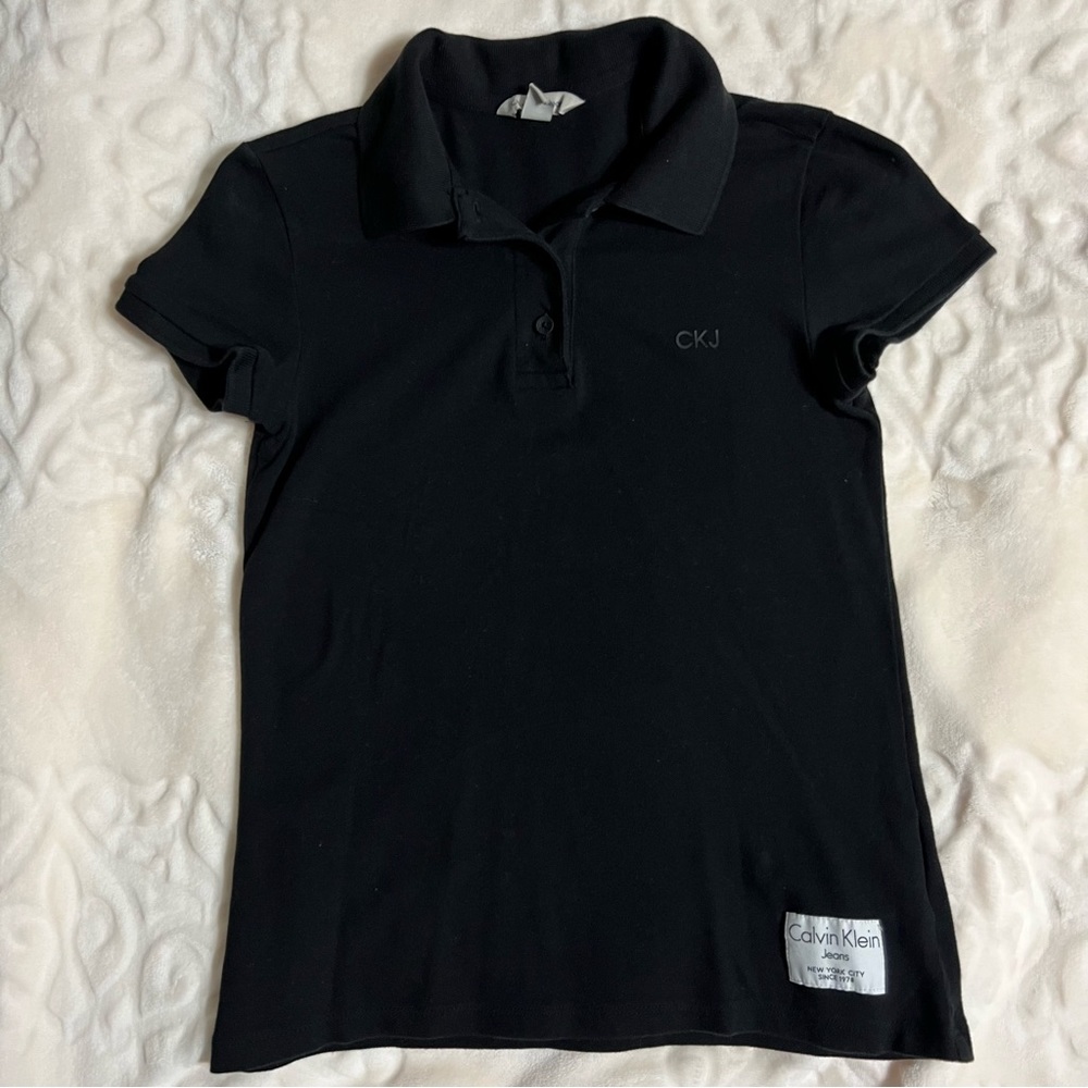 Calvin Klein Jeans Black Polo Shirt CKJ